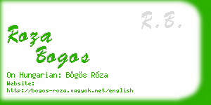 roza bogos business card