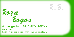 roza bogos business card